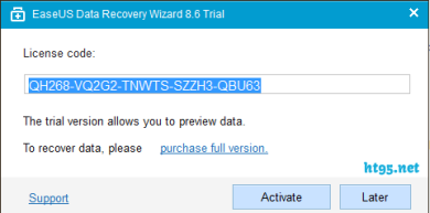 easeus data recovery wizard serial number free